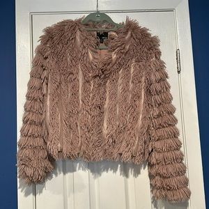 Fuzzy fall jacket